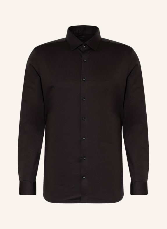 OLYMP Jerseyhemd Luxor 24/Seven modern fit SCHWARZ