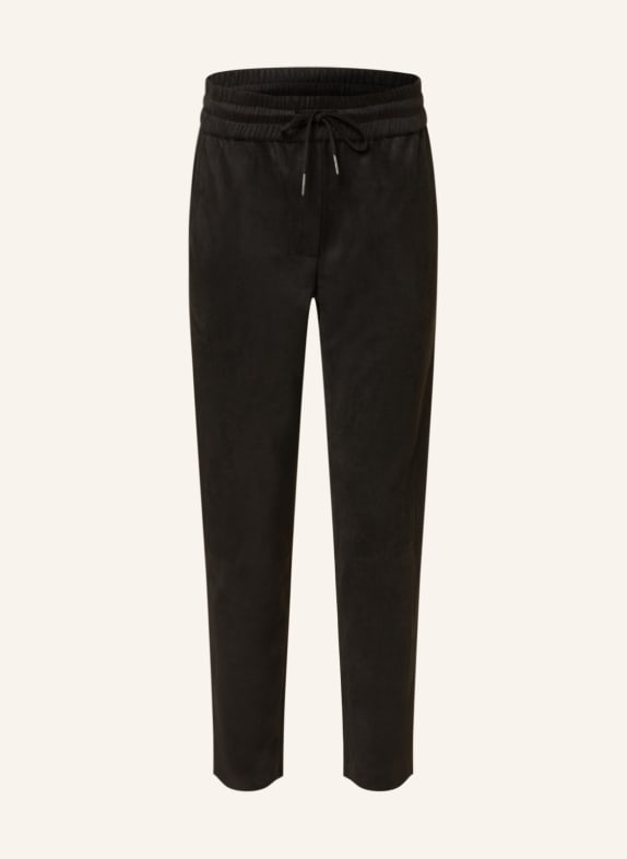 Juvia 7/8 trousers in leather look BLACK