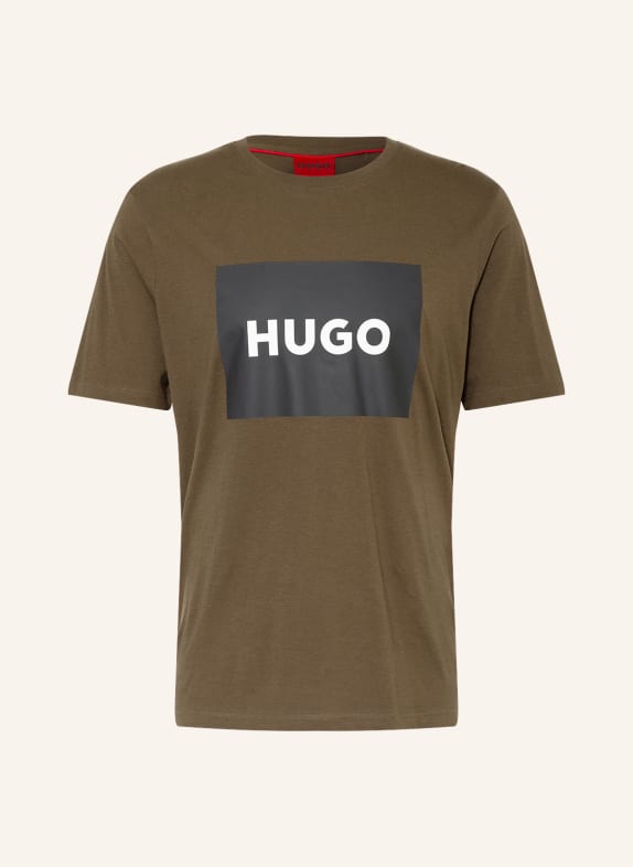 HUGO T-Shirt DULIVE KHAKI