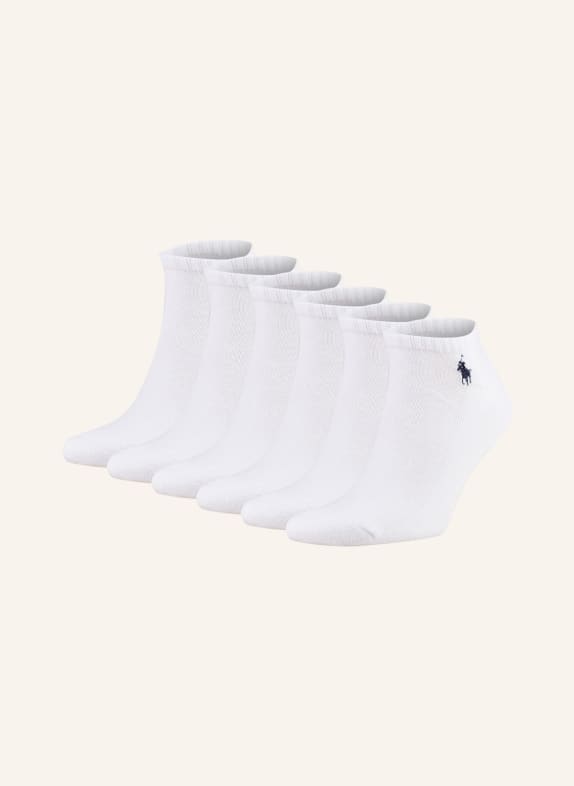POLO RALPH LAUREN Ponožky, 6 kusů v balení BÍLÁ