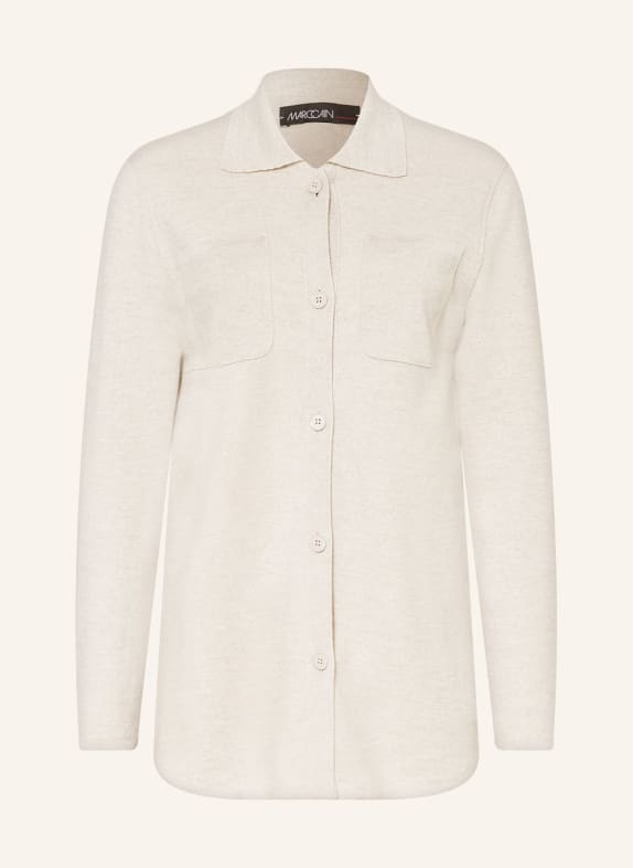 MARC CAIN Knit overshirt with glittering thread