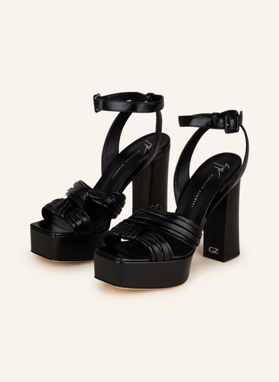 GIUSEPPE ZANOTTI DESIGN Platform sandals NEW YORK BLACK