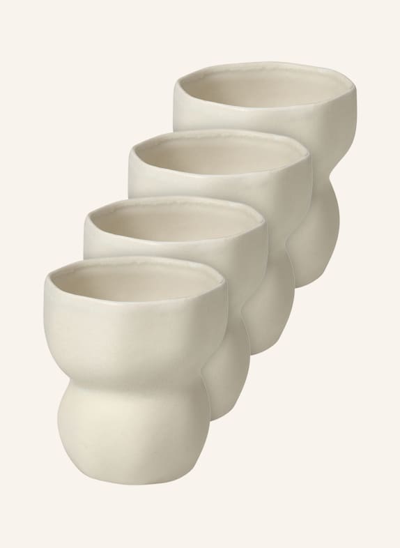 BROSTE COPENHAGEN Set of 4 mugs LIMFJORD CREAM