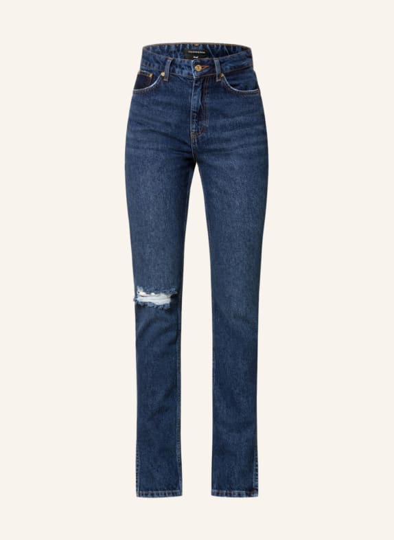 COLOURFUL REBEL Straight Jeans LIVIA 517 Mid blue denim