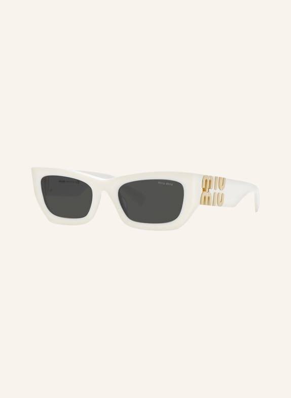 MIU MIU Sunglasses MU09WS 1425S0 - WHITE/ DARK GRAY