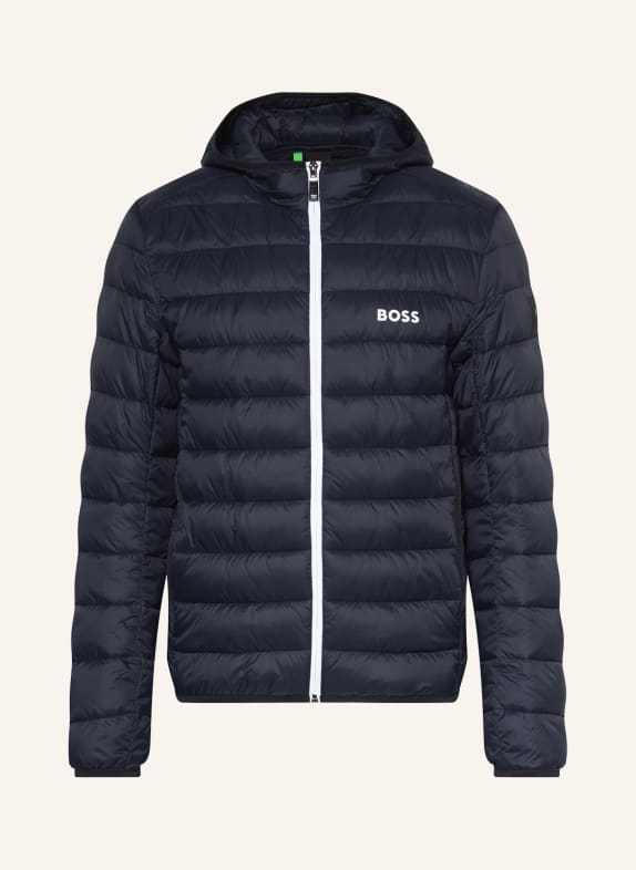BOSS Quilted jacket THOR DARK BLUE