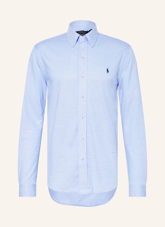 POLO RALPH LAUREN Oxford shirt slim fit LIGHT BLUE