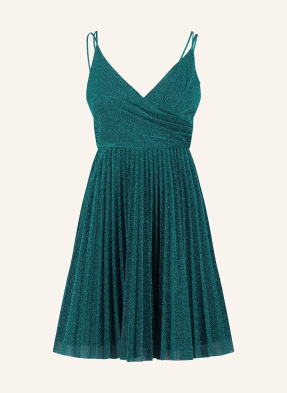 VM VERA MONT Cocktailkleid mit Glitzergarn DUNKELGRÜN