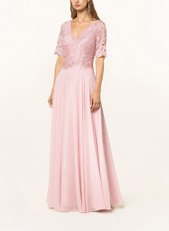 Vera Mont Abendkleid mit Spitze ROSÉ