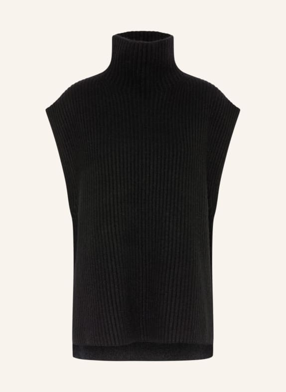 SMINFINITY Sweater vest with cashmere BLACK