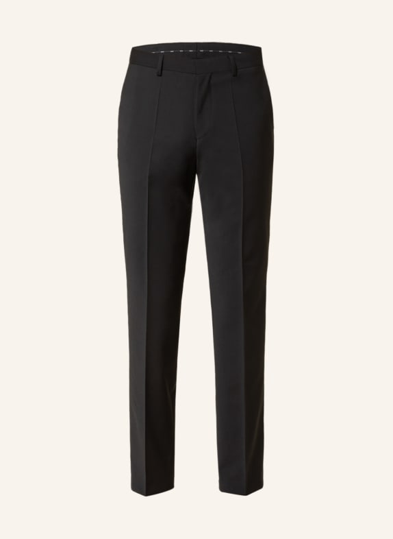 BOSS Spodnie garniturowe LEON regular fit 001 BLACK