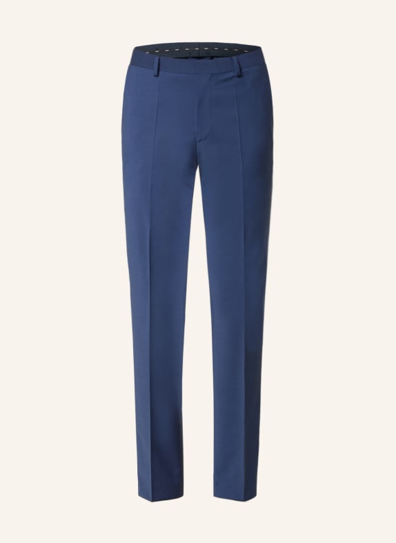 BOSS Spodnie garniturowe LEON regular fit 463 OPEN BLUE