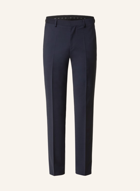 BOSS Spodnie garniturowe LEON regular fit 405 DARK BLUE