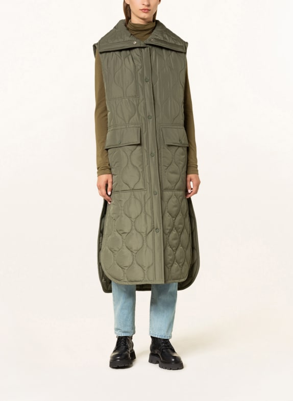 Marc O'Polo Quilted vest OLIVE