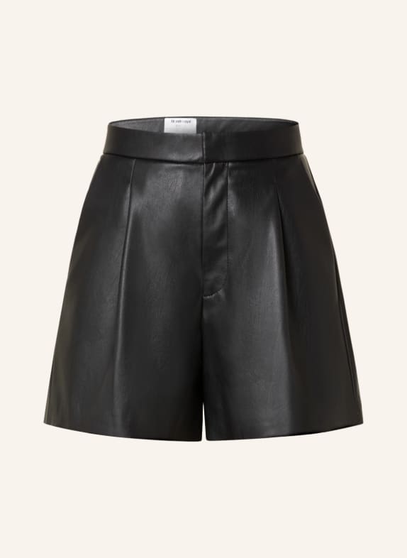 rich&royal Shorts in leather look BLACK