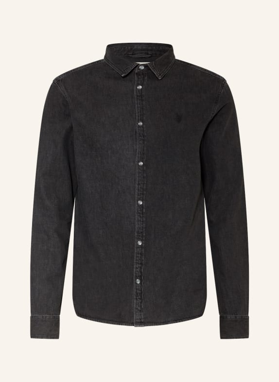 ALLSAINTS Džínová košile GLEASON Slim Fit 162 Washed Black