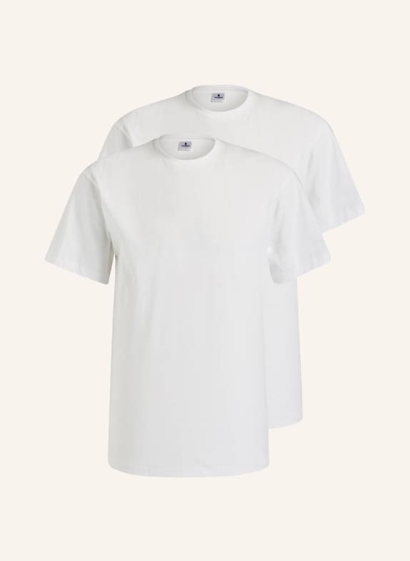 RAGMAN 2-pack T-shirts WHITE
