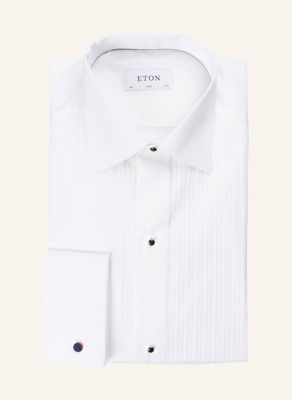 ETON Smoking-Hemd EVE Slim Fit mit Umschlagmanschette WEISS
