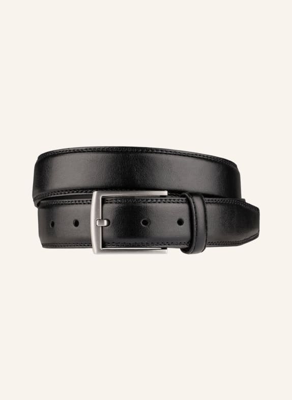 MONTI Leather belt WIEN BLACK