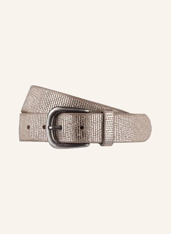 SCHUCHARD & FRIESE Leather belt TAUPE