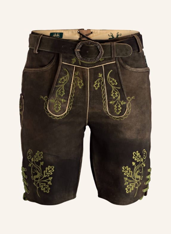 Wiesnkönig Spodnie skórzane w stylu ludowym HERBERT