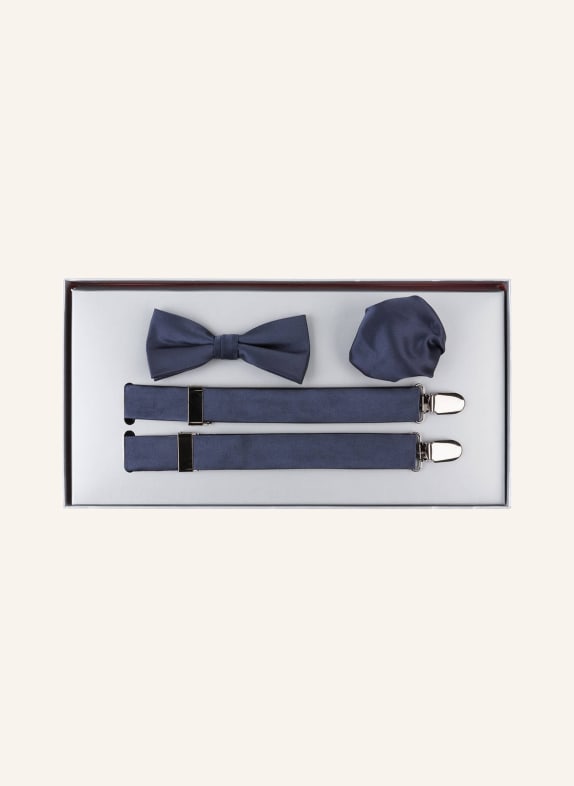 MONTI Set: Suspenders and bow tie NAVY