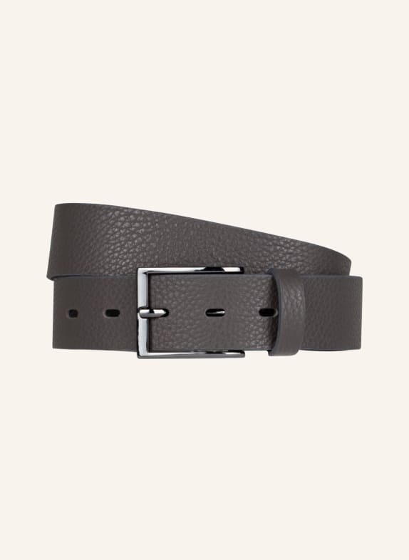 PAUL Leather belt  DARK GRAY