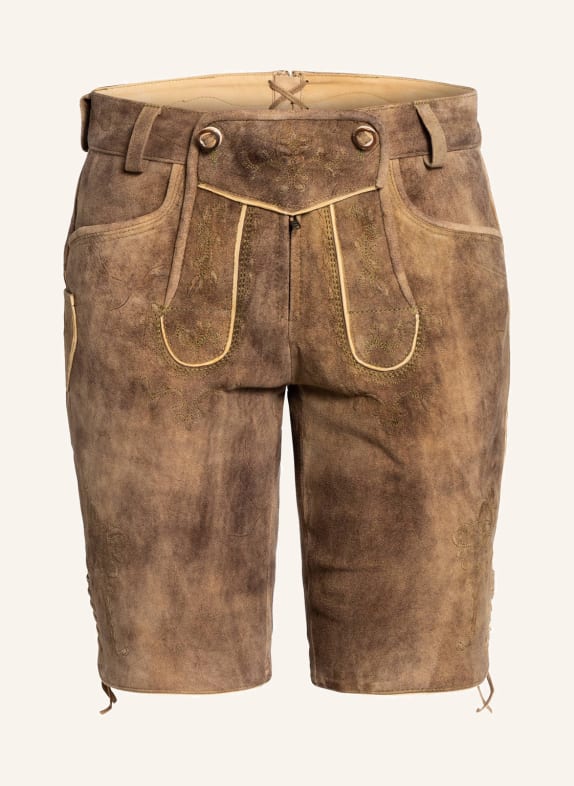 Spieth & Wensky Trachten-Lederhose NADIMA  HELLBRAUN
