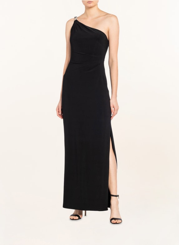 LAUREN RALPH LAUREN One-Shoulder-Kleid SCHWARZ