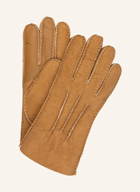 UGG Leather gloves CAMEL