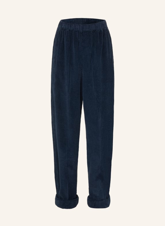 American Vintage Corduroy trousers PADOW DARK BLUE