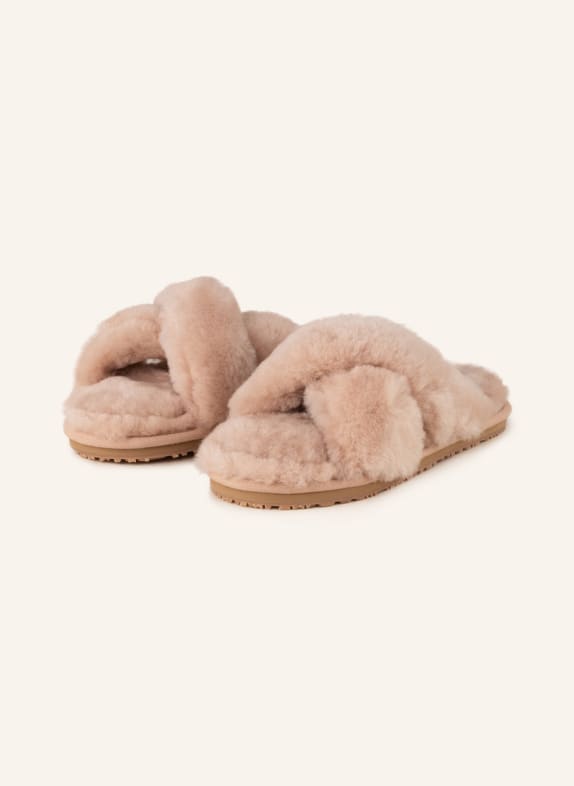 mou Slippers made of real fur