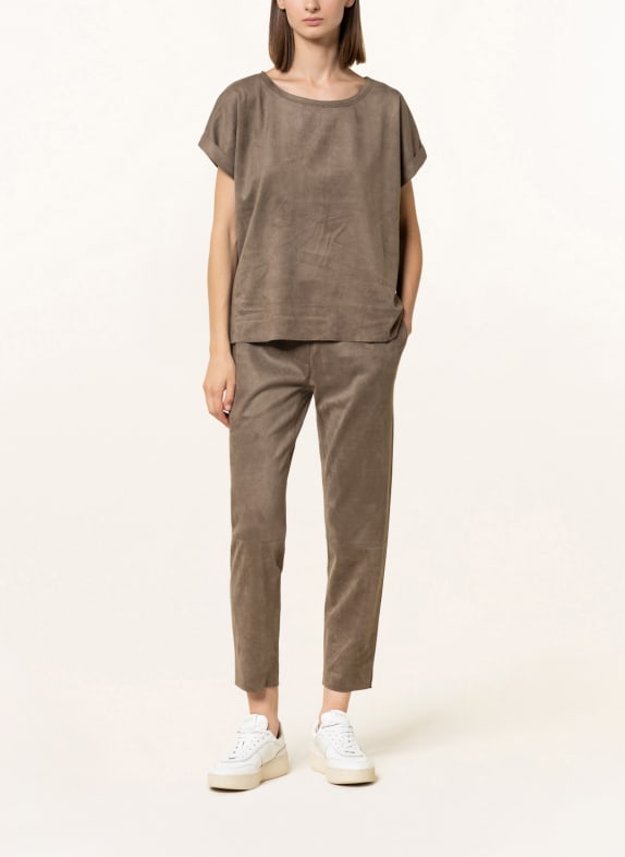 Juvia 7/8 trousers in leather look