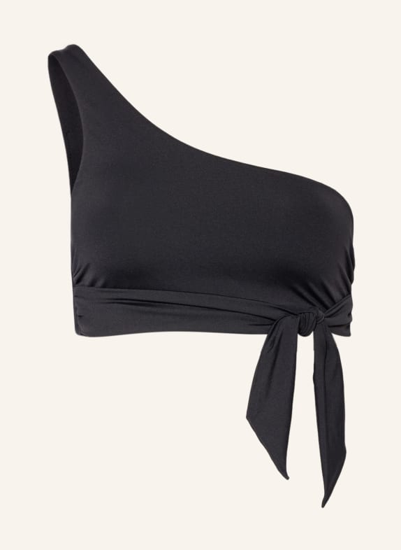 SEAFOLLY One-shoulder bikini top COLLECTIVE BLACK