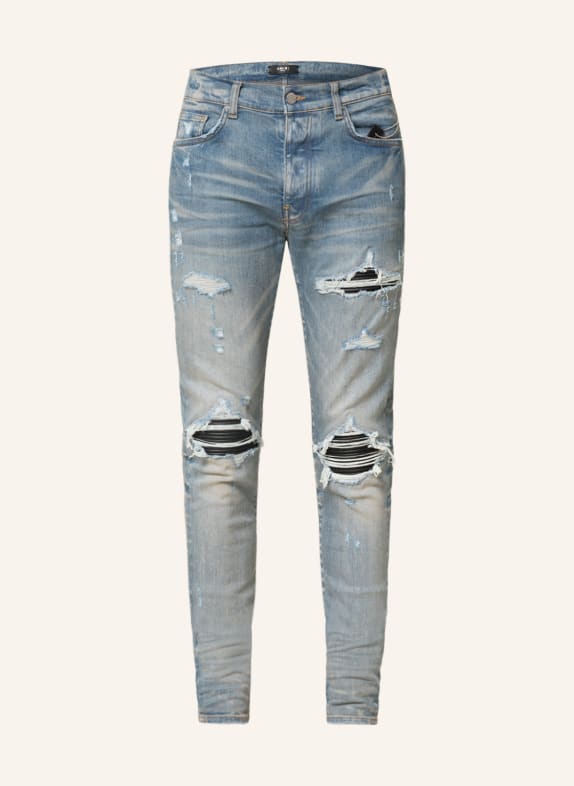 AMIRI Destroyed Jeans MX1 PLAID Skinny Fit 408 CLAY INDIGO