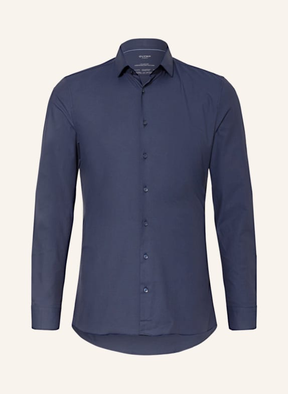 OLYMP Žerzejová košile No. Six 24/Seven Super Slim TMAVĚ MODRÁ