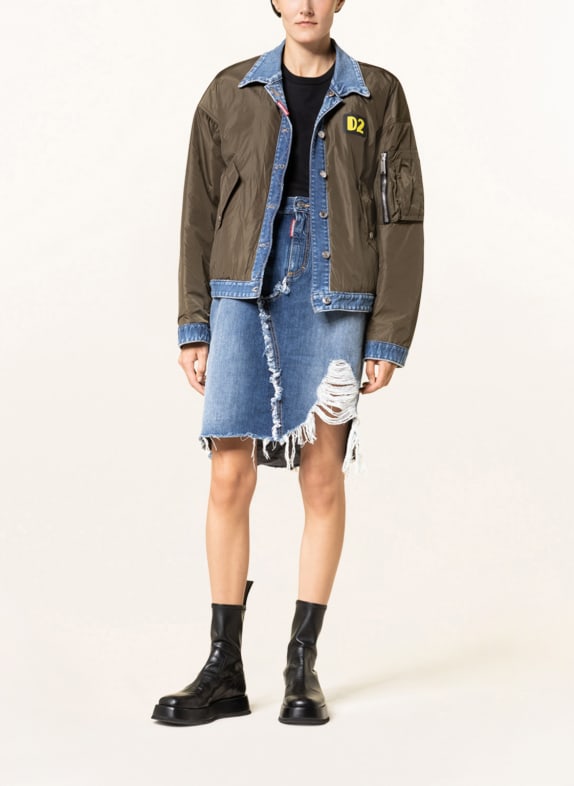 DSQUARED2 Oversized-Jeansjacke zum Wenden