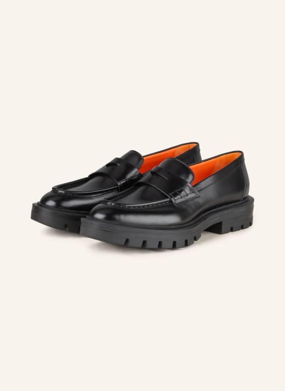 Santoni Loafer  SCHWARZ