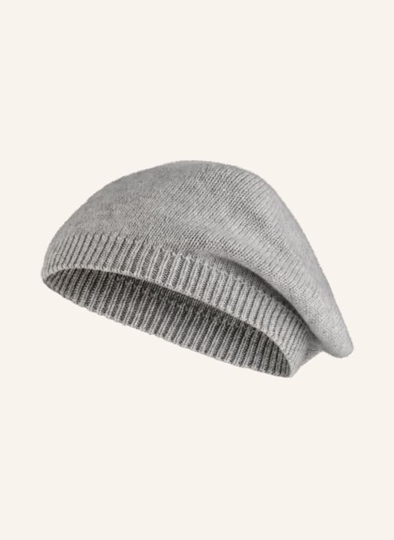 S.MARLON Cashmere-Mütze GRAU
