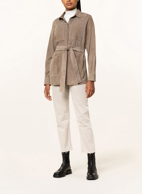 handstich Leder-Overjacket