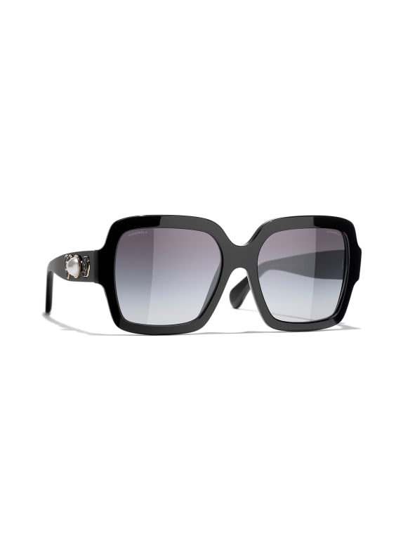 CHANEL Kwadratowe okulary przeciwsłoneczne C622S6 – CZARNY / SZARY