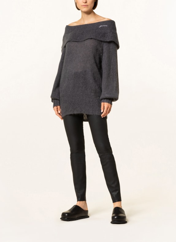 GANNI Off-Shoulder-Pullover mit Mohair