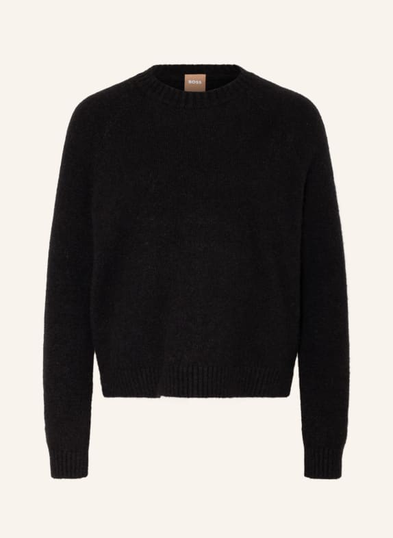 BOSS Pullover FEBISAN mit Alpaka SCHWARZ