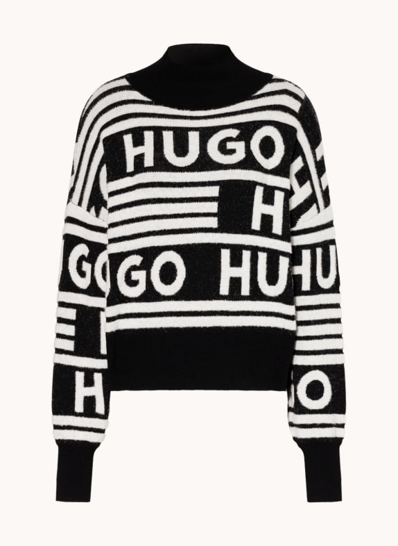 HUGO Sweater SISMINA BLACK/ WHITE