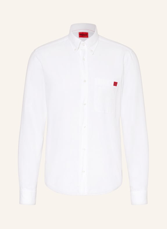 HUGO Shirt EVITO casual slim fit WHITE