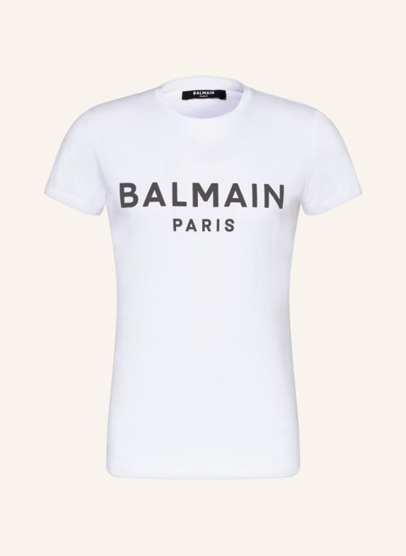 BALMAIN T-Shirt WEISS/ SCHWARZ
