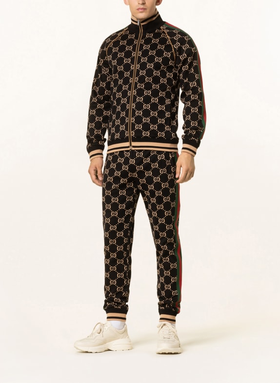 GUCCI Sweatjacke mit Galonstreifen