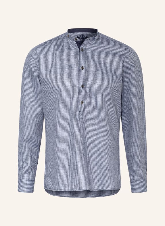 Hammerschmid Trachten shirt slim fit BLUE/ WHITE