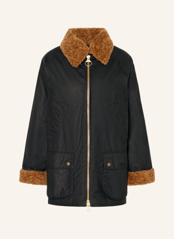 Barbour Fieldjacket CARLOWAY mit Kunstpelz