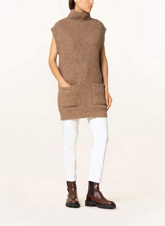 POLO RALPH LAUREN Strickkleid CAMEL